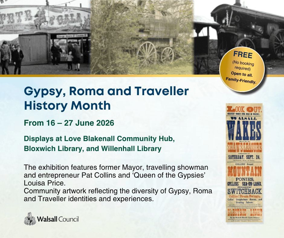 Walsall GRT History Month Exhibition June 2026 — Walsall news photo